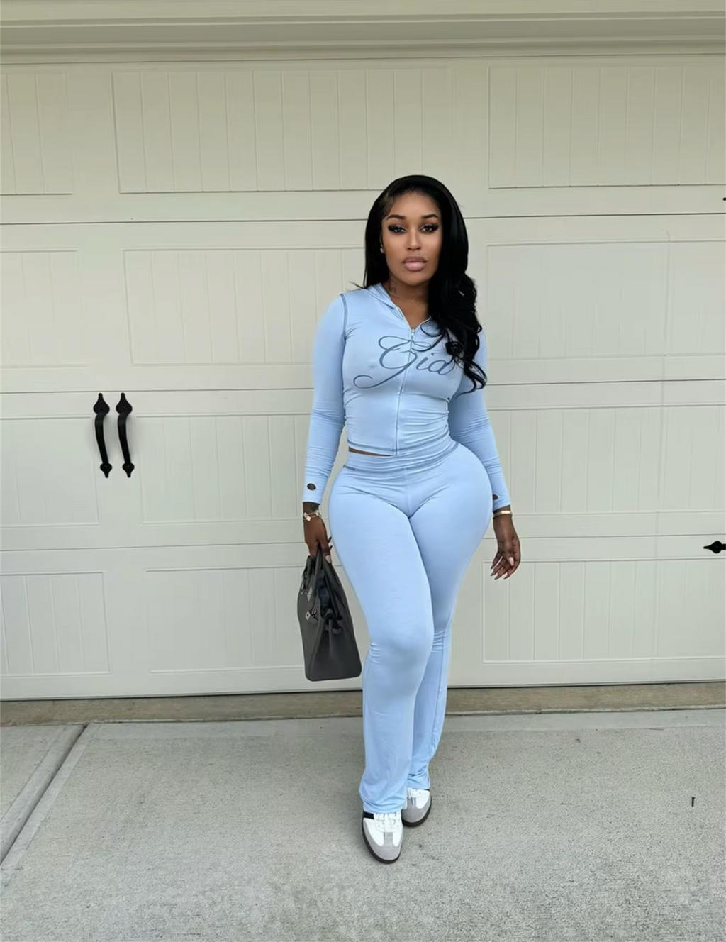 Gia Dupe Perfect Two-Piece Long sleeve with Pants Also Have Shorts Sets