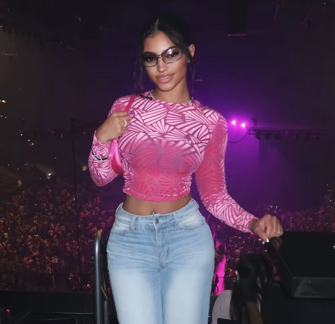 Hot pink Velvet Long Sleeve