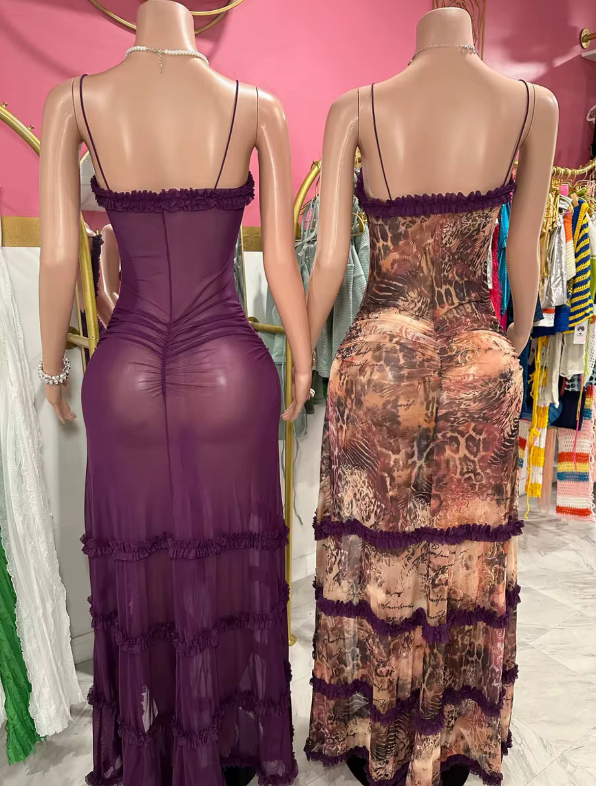 Take Me to the Beach Then ona Date Typa lil Ting Beautiful Exotic Dress Open Front Long Dress with Slit