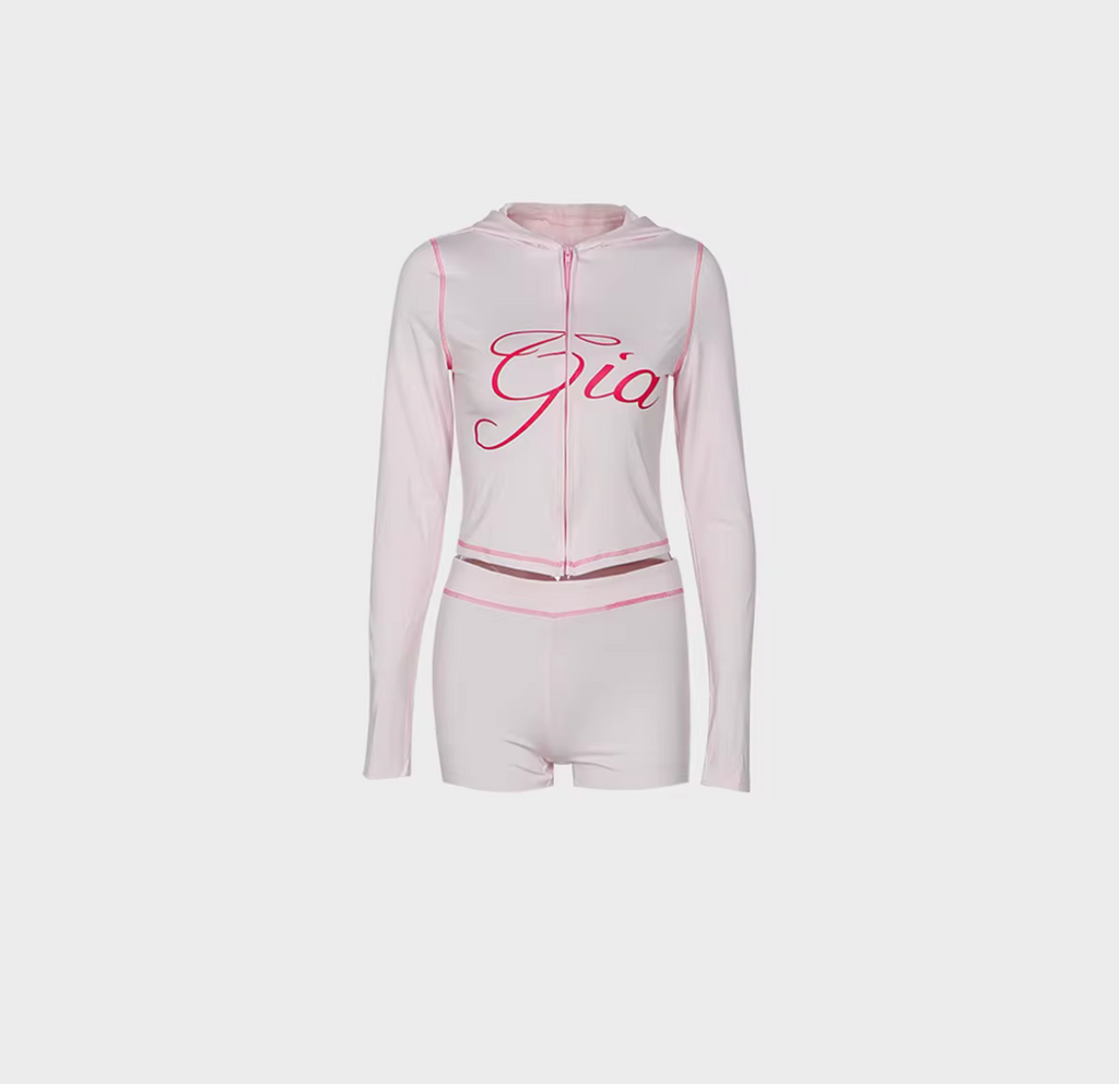 Gia Dupe Perfect Two-Piece Long sleeve with Pants Also Have Shorts Sets