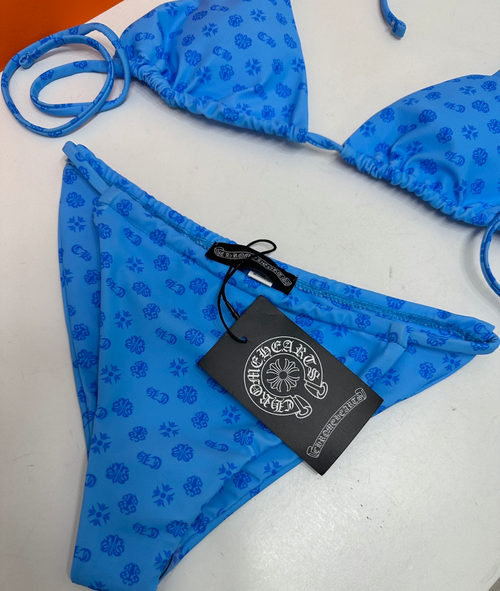 Chrome Hearts dupe Blue with Darker Blue Design #LuxurySwim