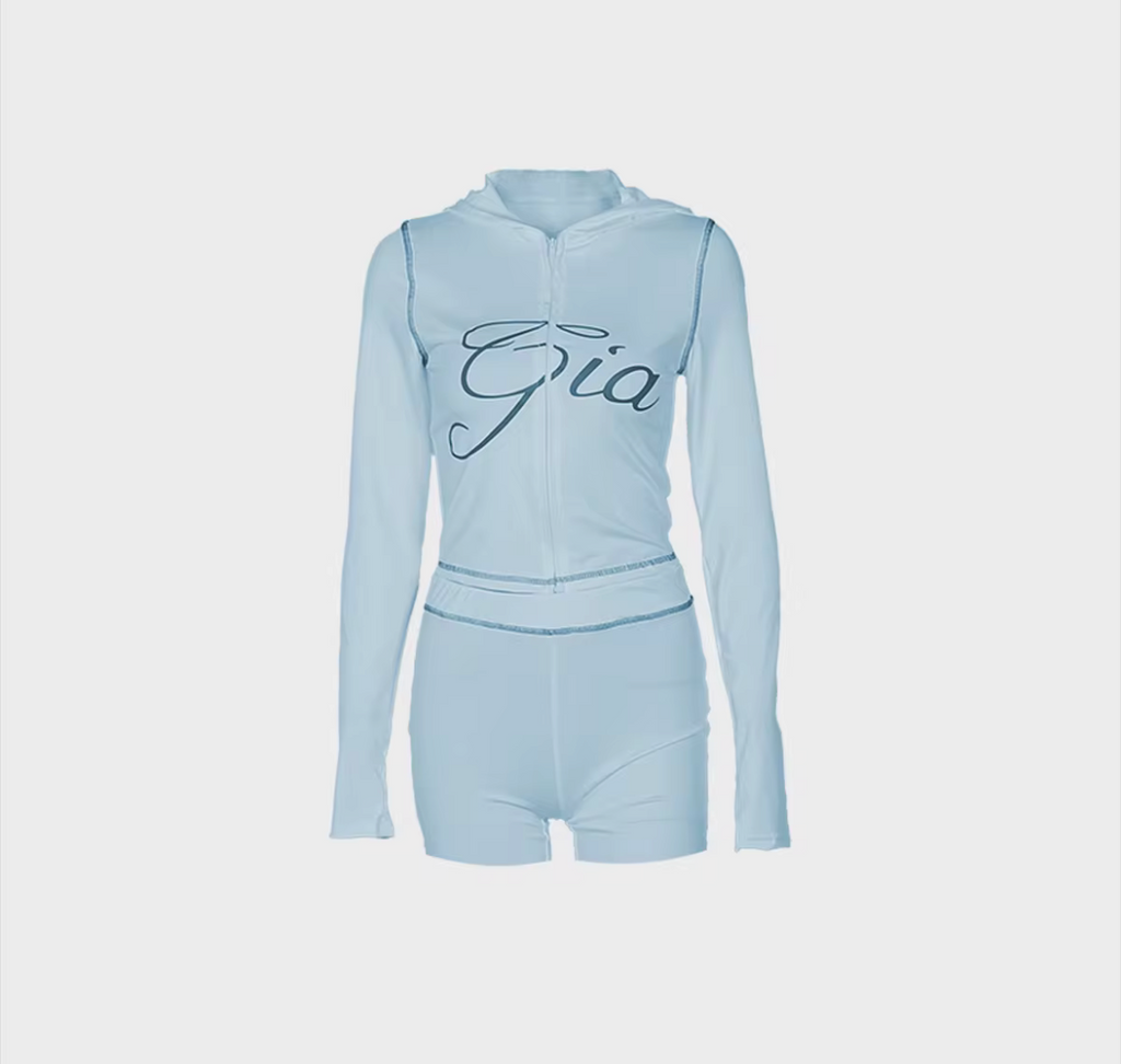 Gia Dupe Perfect Two-Piece Long sleeve with Pants Also Have Shorts Sets